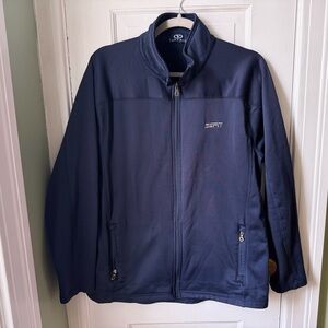 Vantage Navy Blue Men's ESPN Jacket Size Medium/Large
